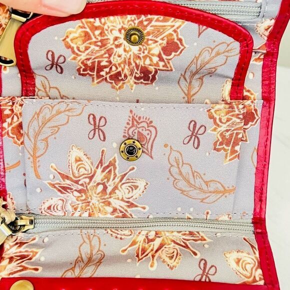 HOBO Allure Leather Jewelry Roll Case, Travel Jewelry Case, Red, NWT - Picture 10 of 14